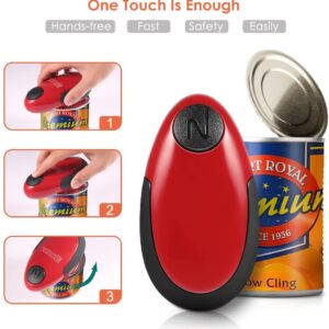 Handupfree Electric Can Opener, Automatic Can Opener, Smooth Edge Restaurant Electric Can Opener! Chef Best Choice, Best Kitchen Gadget for Arthritis