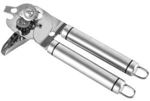 stainless steel manual can opener, dishwasher safe, manually operated can opener