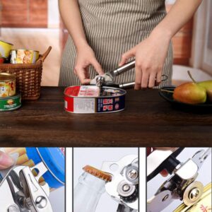 Stainless Steel Manual Can Opener, Dishwasher Safe, Manually Operated Can Opener