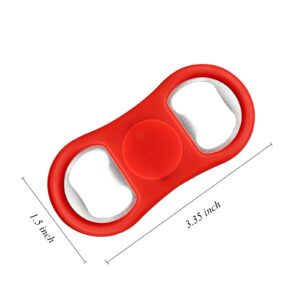 3 Pack Beer Bottle Openers, Heavy Duty Stainless Steel Flat Solid and Durable Beer Openers, Red, Black, Blue