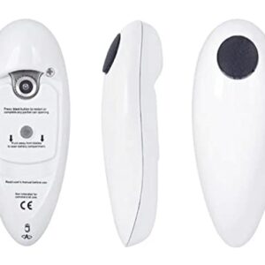 Electric Can Opener 2.0 Portable Safety Can One Press to Open with a Manual Can Opener, 2.7 * 1.6 * 6.9in