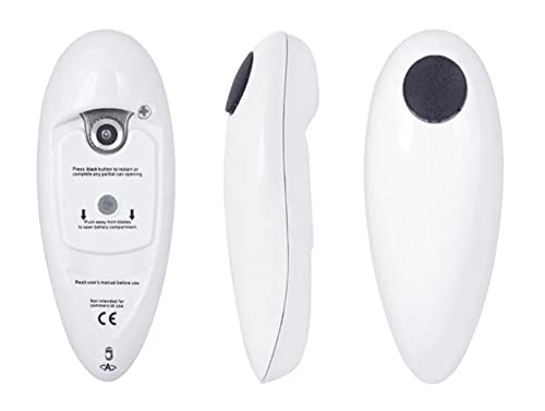 Electric Can Opener 2.0 Portable Safety Can One Press to Open with a Manual Can Opener, 2.7 * 1.6 * 6.9in