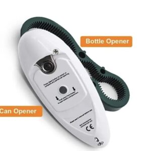 Electric Can Opener 2.0 Portable Safety Can One Press to Open with a Manual Can Opener, 2.7 * 1.6 * 6.9in