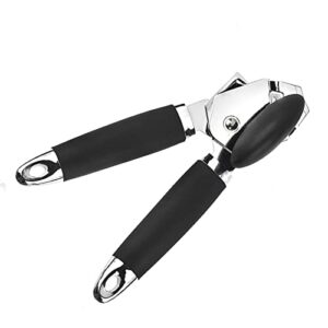 can opener manual handheld powerful can opener, non-slip grip，multifunctional stainless steel can opener,ergonomic and easy to us（8.3 inch）