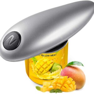 AUBNICO Electric Can Opener, Automatic Can Opener Hands Free with Smooth Edge Upgraded Battery Can Opener Just A Simple Push of Button -No Sharp Edge, Silver-21