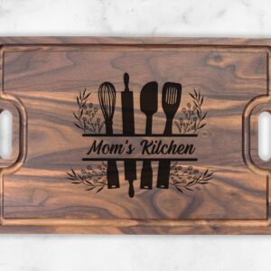 Personalized Gift for Mom Cutting Board, Mothers Day Gift, Personalized Cutting Board for Wife, Laser Engraved Gift, Custom Cutting Board for Her, Handmade in the USA