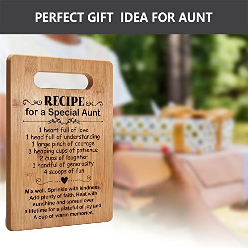 Popular Aunt Gifts, Cutting Board Gift for Auntie, Cute Aunt Gifts from Niece Nephew, Mother's Day or Birthday Gifts for Auntie