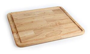 camco - 43753-a hardwood cutting board and stove topper with non-skid backing, includes flexible cutting mat