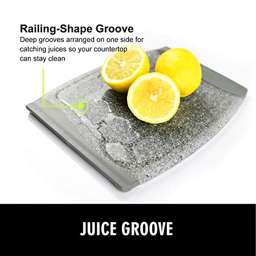 Small Plastic Cutting Board Set of 2, Mini Cutting Board for Small Kitchen Tasks, Non Slip Edges, Unique Design with Multiple Juice Grooves! BPA Free, Non-Porous, Dishwasher Safe (9.84" x 7.48")