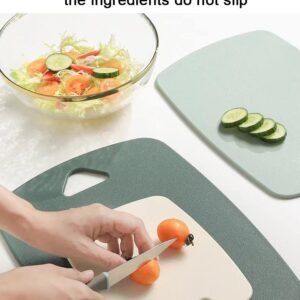 Kitchen Cutting Board Set of 3, BPA Free, Cutting board Set，Reversible Use, Cutting Boards for Kitchen Dishwasher Safe, Meat Cutting Board, Veggies, Green