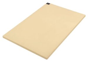 notrax 6" x 8" x 0.5" sani-tuff t45 natural rubber cutting board, non-skid professional-grade, made in usa, t45s2006bf