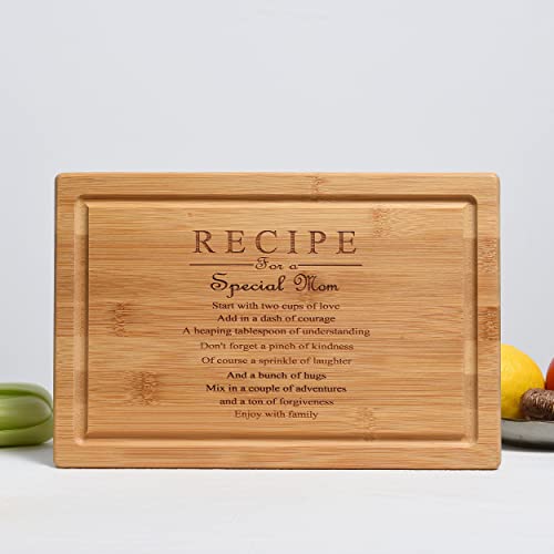 Birthday Presents For Mom,Recipe Mothers Day Gifts For A Mom Bamboo Cutting Board Cute Christmas Gifts