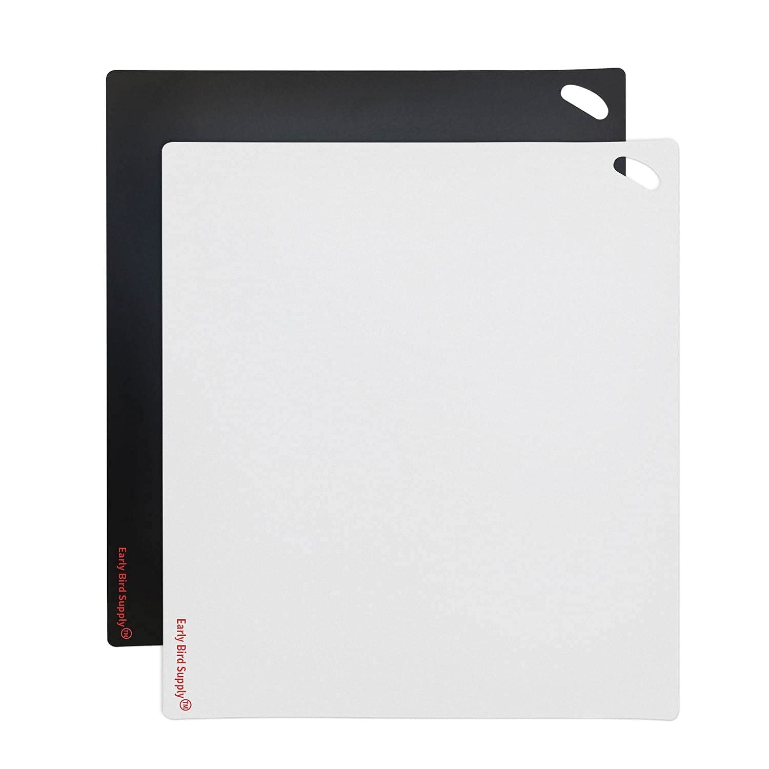 Please review description before purchase. Set of 2 Cutting board mat (Black-White, X-Large 22.5w"x20"hx.040"thick)