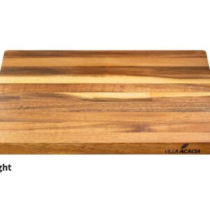 Thirteen Chefs Cutting Boards - Large, Lightweight, 17 x 12 Inch Acacia Wood Chopping Board for Plating, Appetizers, Charcuterie and Kitchen Prep - Portable Cooking Accessories