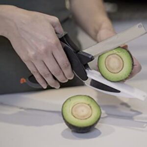 Clever Cutter 2-in-1 Knife & Cutting Board- The Original Quickly Chops Your Favorite Fruits, Vegetables, Meats, Cheeses & More in Second, Replace your Kitchen Knives and Cutting Boards