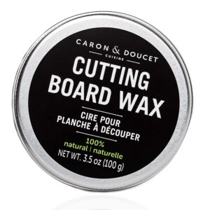 Caron & Doucet - Cutting Board & Butcher Block Wood Conditioning & Finishing Wax | 100% Plant-Based & Vegan, Best for Wood & Bamboo Conditioning & Sealing | Does NOT Contain Mineral Oil!