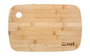 ust bamboo cutting board 3.0 for food preparation with moisture resistant and eco friendly design for camping, and everyday use