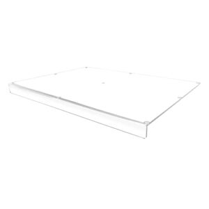 clear acrylic cutting board 24" x 18" with 1 inch lip countertop charcuterie chopping block and several rubber bumpers by marketing holders