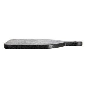 Bloomingville Wide Marble Cutting or Charcuterie Board with Handle, Black