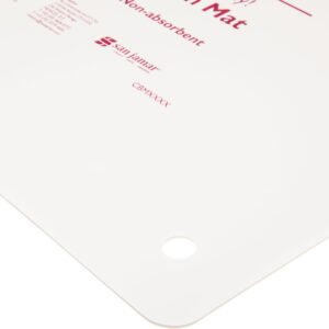 San Jamar CBM1318 Saf-T-Grip Board-Mate Nonslip Cutting Board Mat, 18" Width x 13" Height, White