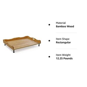 Prosumer’s Choice Bamboo Cutting Boards - Camper Stovetop Cover with Handles & Legs - Kitchen Chopping Board for Meat & Veggies - Sink, Gas Burner & Range Wooden Workstation - 29.5"Lx21"Wx7.6"Th