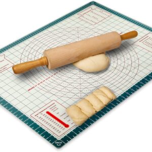 Tempered Glass Baking Board/Cutting Board with Measurements Of 26" x 18" Inch, Non-Stick Dough Rolling Board ( Board size 28.5" X 20.5" )