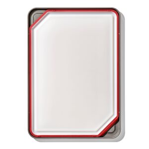 oxo outdoor kitchen cutting board & tray,white