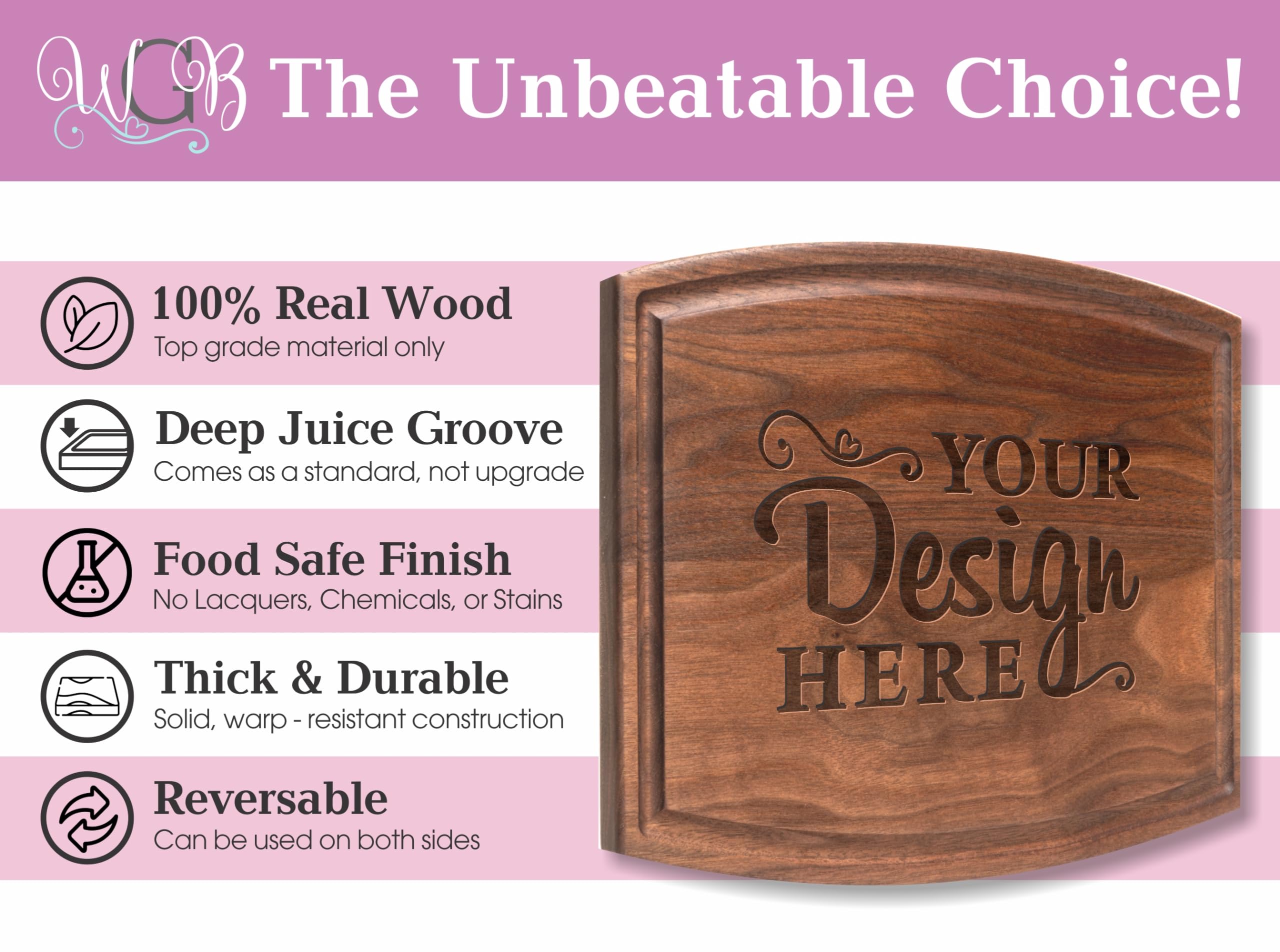 Personalized Cutting Board, Custom Mother's Day, Baby Shower or Birthday Gift Idea, Wood Engraved Charcuterie, for Parents and Grandmas, Floral Mom Design 110