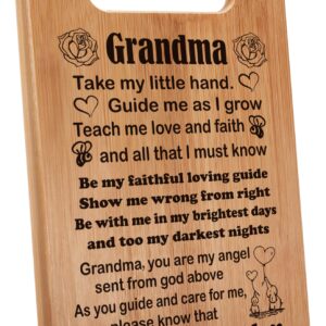 MY-ALVVAYS Grandma Gifts from Grandchildren, NaNa gifts, Gifts for Grandmother, Cutting Board Gift, 7"x11", Double-Sided Use -073