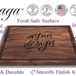 Straga Personalized Cutting Boards | Handmade Wood Engraved Charcuterie | Custom Fun Retirement Gift for Employees, Co-Workers or Friends