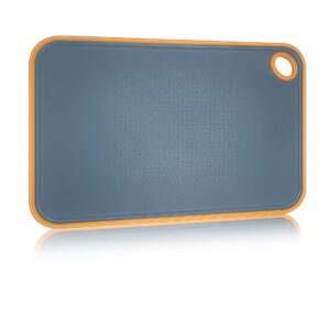 Cutting Boards For Kitchen Plastic, 10.6x16 Large Cutting Board, Double-Sided Plastic Cutting Board, Non-Slip Cutting Board, Blue