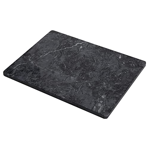 Soulscrafts Marble Pastry Board 16x12 inch Cutting Board Marble Serving Tray for Cheese Perfect for Keep the Dough Cool and Chocolate Tempering Easy to Clean Sleek Design, Gray