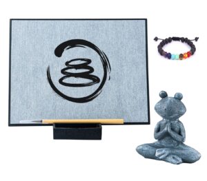 buddha zen board zen meditation board inkless drawing board ideal buddha frog sculpture relaxation gifts for women or men cool japanese gifts