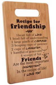 my-alvvays friendship gifts for women friends, friend gifts for women men, friend cutting board gift, 7"x11", double-sided use -063