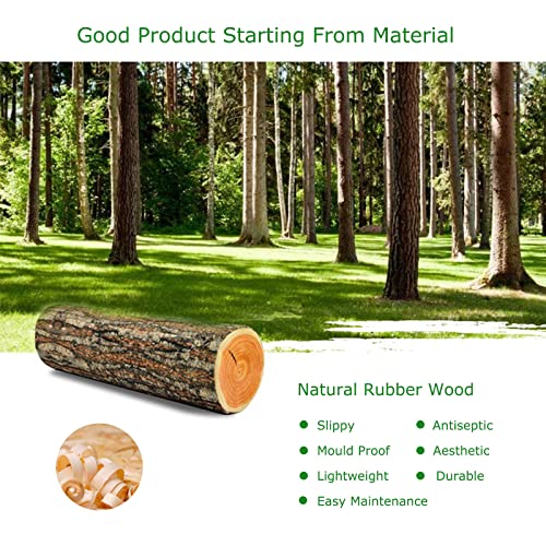 11.8 x 7.8'' Cheese Board Rubberwood Cutting Chopping Board with Juice Groove knife for Meat Vegetables Fruits Cheese Kitchen Camping Housewarming Christmas Thanksgiving Anniversary Birthday Party