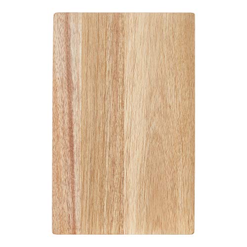 Glad Acacia Wood Cutting Board for Kitchen | Small Reversible Solid Butcher Block | Cooking Supplies for Chopping, Carving, and Serving, 11 x 7 Inches, BROWN