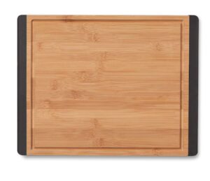 realm 11" x 15" bamboo stronghold cutting board | non-slip with juice groove | organic sustainable premium bamboo wood