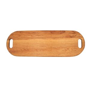 LUX American Oak Wood Oversized Charcuterie Board Extra Long 26" x 8.7" | Cheese Board With Handle |Fruit Grazing Platter | Serving Board for Cheeses, Meats, Crackers, and Wine | Long Cutting Board