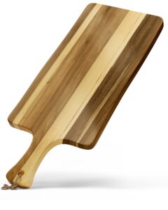 decorque extra large charcuterie boards - 24x10 in, experience the best in kitchen cutting with cutting boards for kitchen - cheese boards charcuterie boards - ideal board for charcuterie! natural