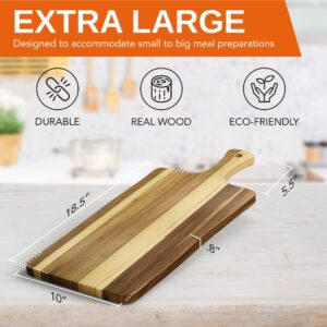 Decorque Extra Large Charcuterie Boards - 24x10 in, Experience the Best in Kitchen Cutting with Cutting Boards for Kitchen - Cheese Boards Charcuterie Boards - Ideal Board for Charcuterie! Natural