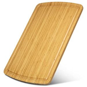 30x20 bamboo wood cutting board for kitchen, extra large cutting board with juice groove, over sink cutting board, stove top cover, noodle board stove cover