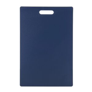 copco extra large plastic cutting board, 12x18-inch, steel blue