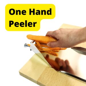 Adaptive One-Handed Cutting Board | Adaptive Kitchen Equipment/Gadget | Food Preparation Set for People with Disabilities Cook-Helper