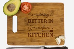 krezy case wooden cutting board, laser engraved board, chopping board-gift for mom, gift for grandma,cutting board for grandma, mothers day gift,grandma's kitchen