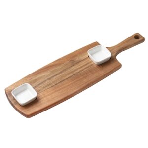 acacia wood cutting board, large wooden chopping boards with handle for kitchen -19.69 inch,