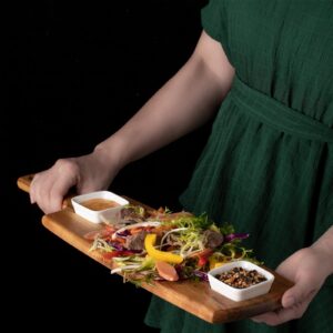 Acacia Wood Cutting Board, Large Wooden Chopping Boards With Handle For Kitchen -19.69 inch,