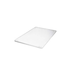 thirteen chefs small acrylic cutting board, 10x6 inch with rubber feet, clear - dishwasher safe and bpa free