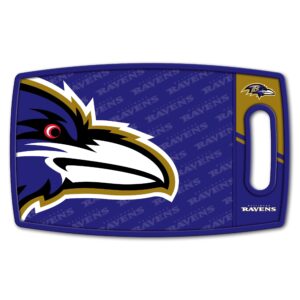 youthefan nfl baltimore ravens logo series cutting board