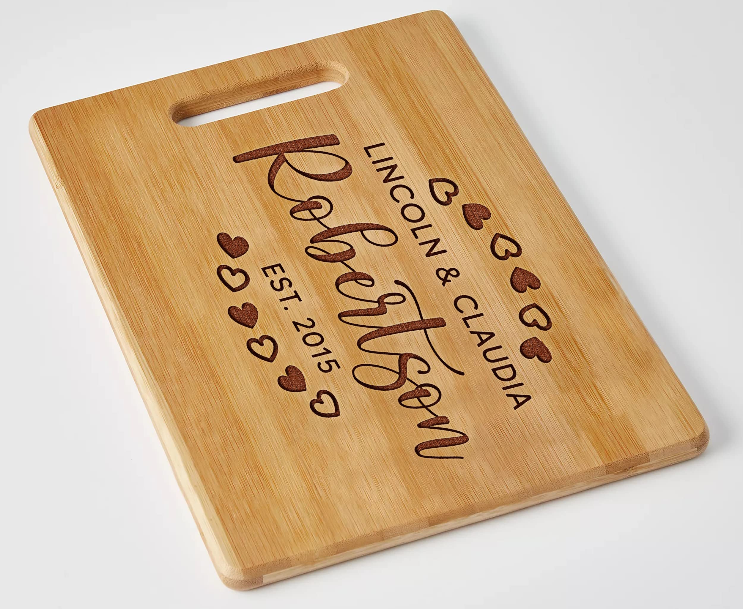 Custom Cutting Boards Wood Engraved Housewarming Gift Personalized Mr Mrs Cutting Board Engraved Cutting Board