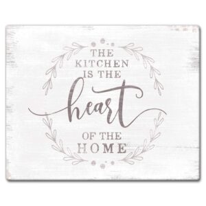 counterart heart of the home 3mm heat tolerant tempered glass cutting board 15” x 12” manufactured in the usa dishwasher safe